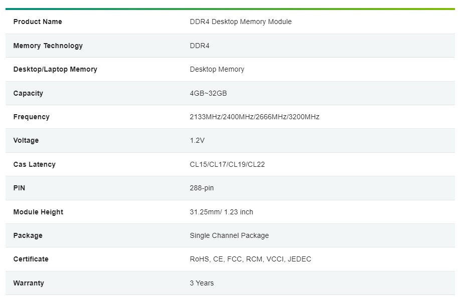Apacer DDR4 8GB 3200 CL22 (Value 8×1) – EL.08G21.GSH – ACHIEVA ...